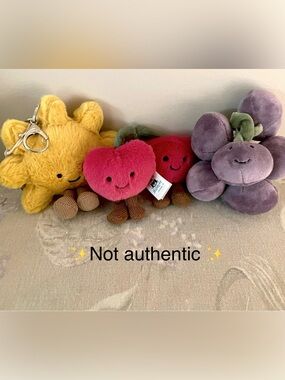 3 Bag Charms  ☀️🍒🍇